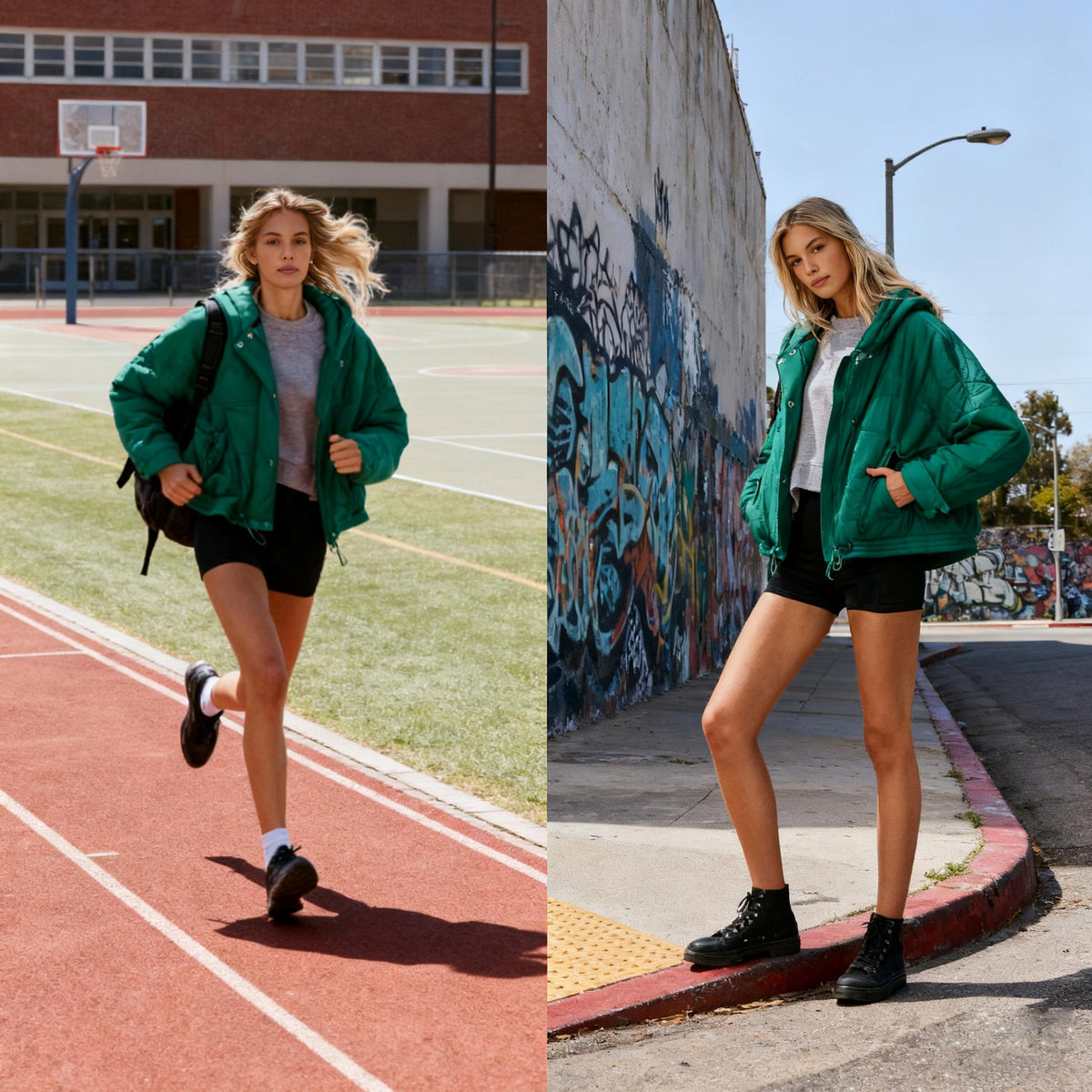 Women's Oversized Long-Sleeve Jacket design detail
