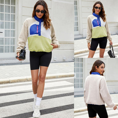 Women's Cropped Half-Snap Fleece Pullover